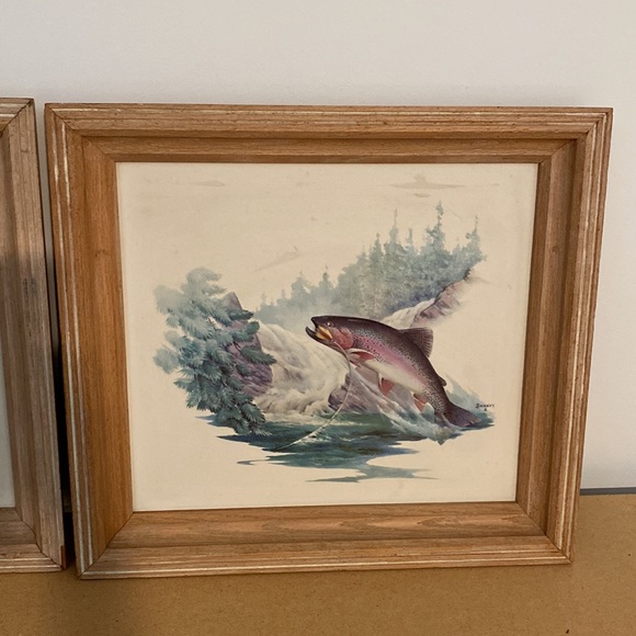 VTG 2 Sweney 70s 3D Prints. Framed Art. 18”x16.5”. Molded Plastic Print. - Picture 3 of 16